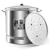 Vaporera Lamex De Aluminio 100 Litros Con Tapa De Aluminio